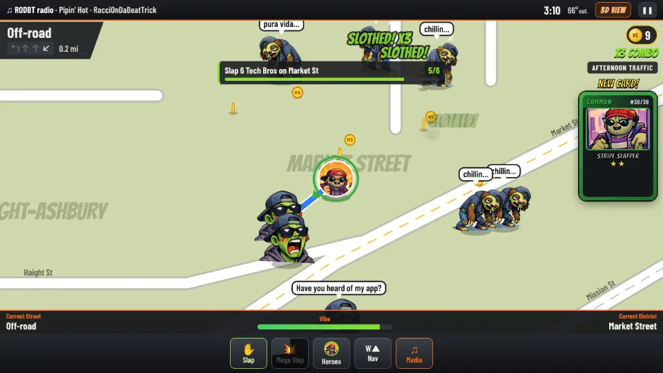 2D Nav view on Market Street